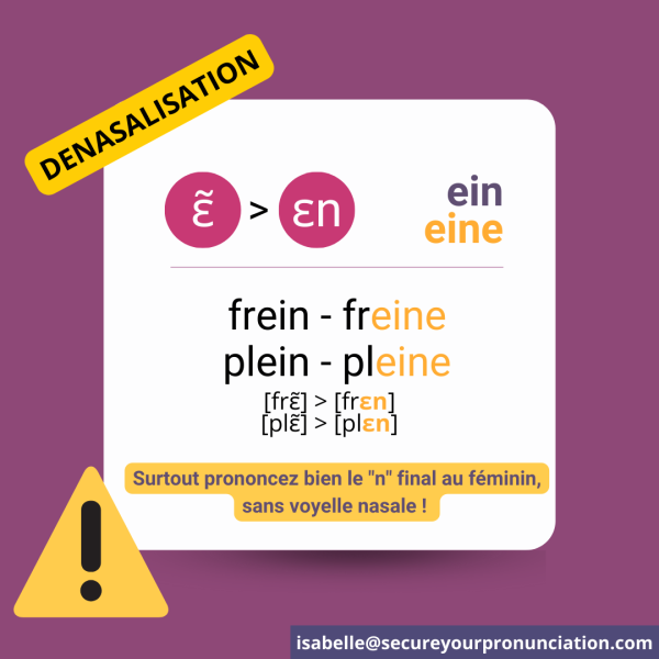 Prononciation en français: le son ein en français